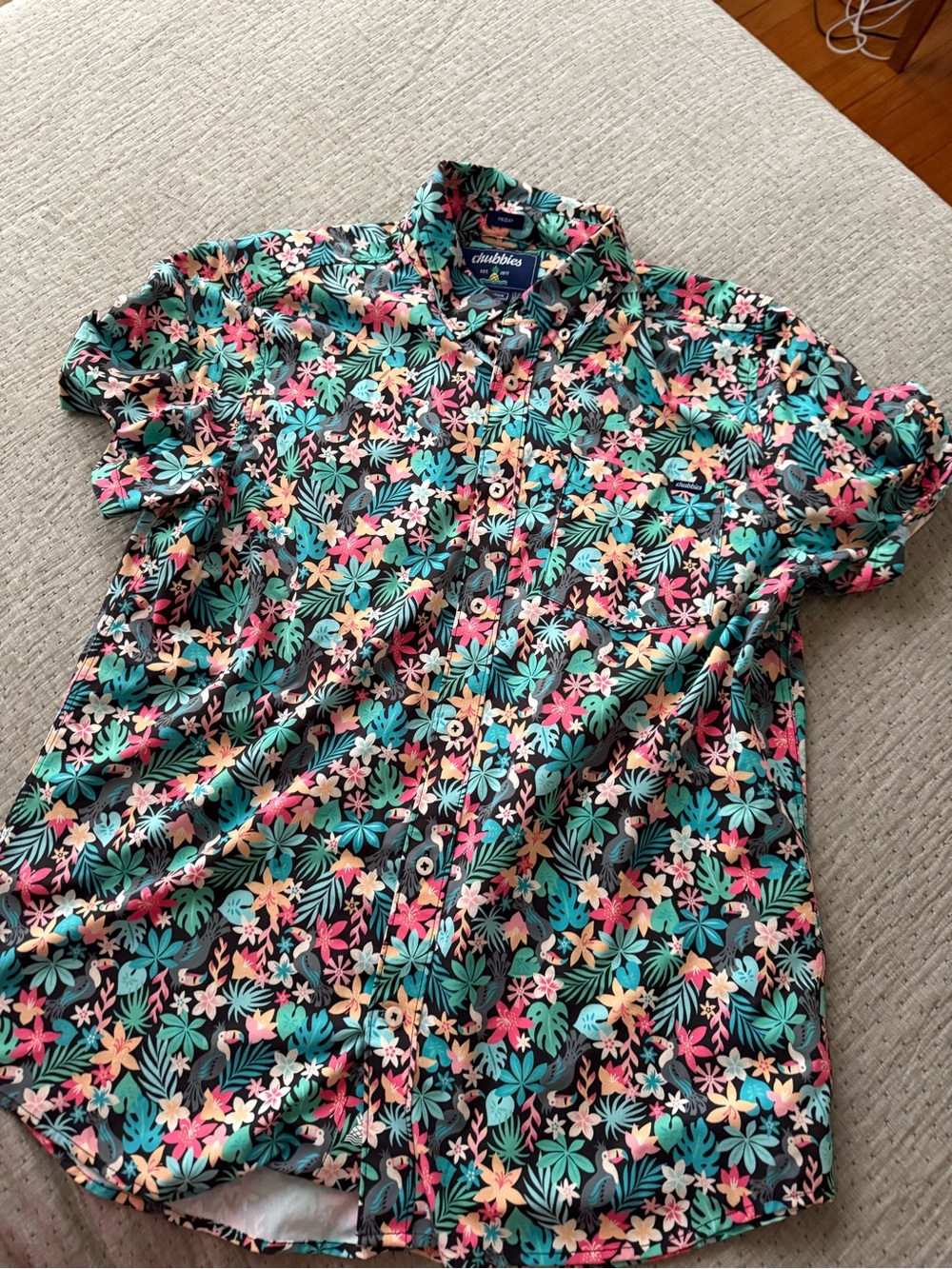 Chubbies The Bloomerang 1/4 Button Top